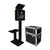 Leaf LED Photo Booth Shell with 15" Touch Monitor, Printer Stand and Road Case