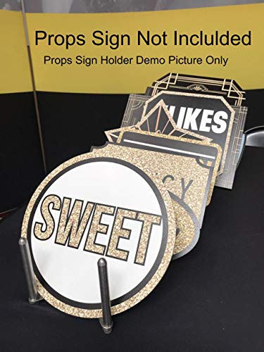 Photo Booth Props Holder for Ever Growing Prop Sign Collections| Stretchable and Collapsible Accordion Style Prop Stand for Photobooth Industry - Stainless Steel