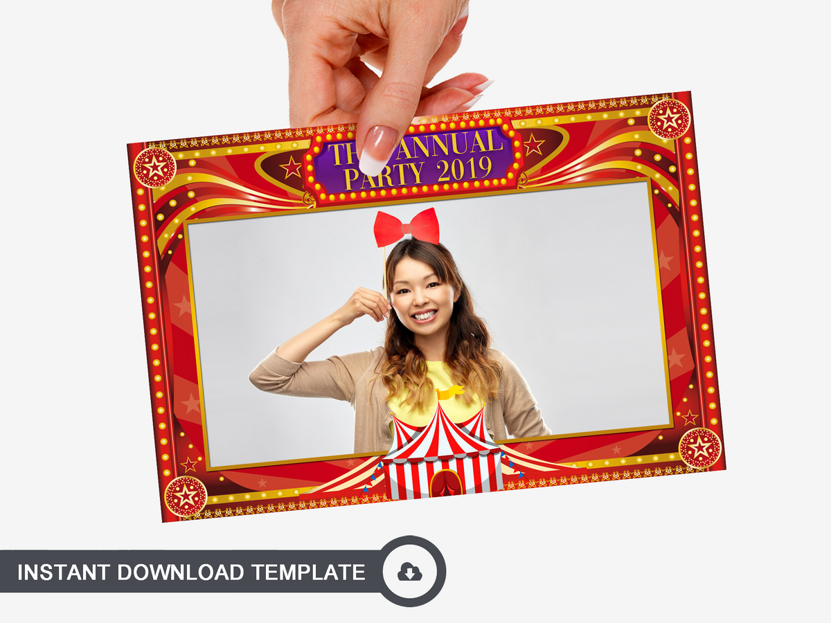 Colorful Carnival Photo Booth Template Boothify