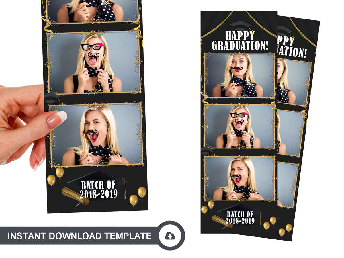Graduation Cap - Photo Booth Template | Boothify