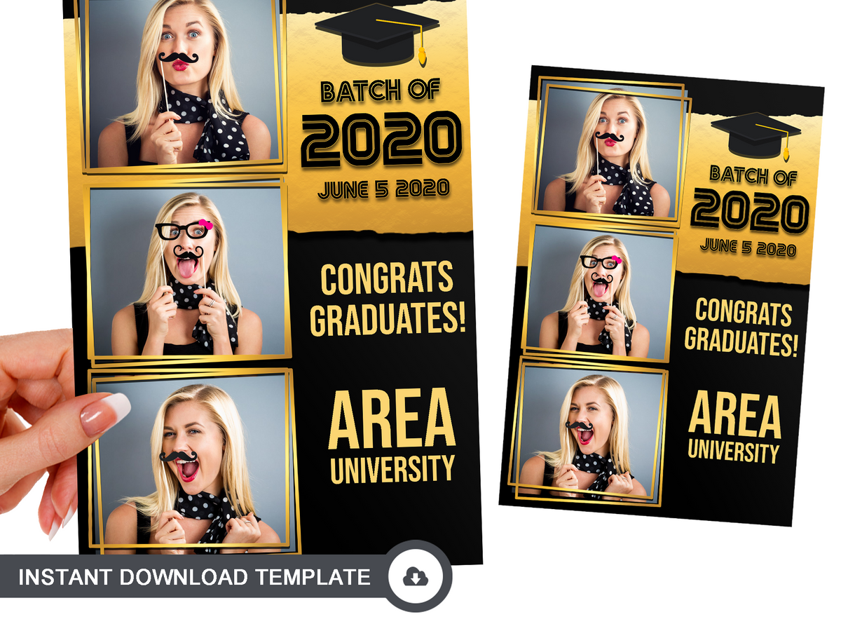 Black & Yellow - Photo Booth Template for Sale | Boothify